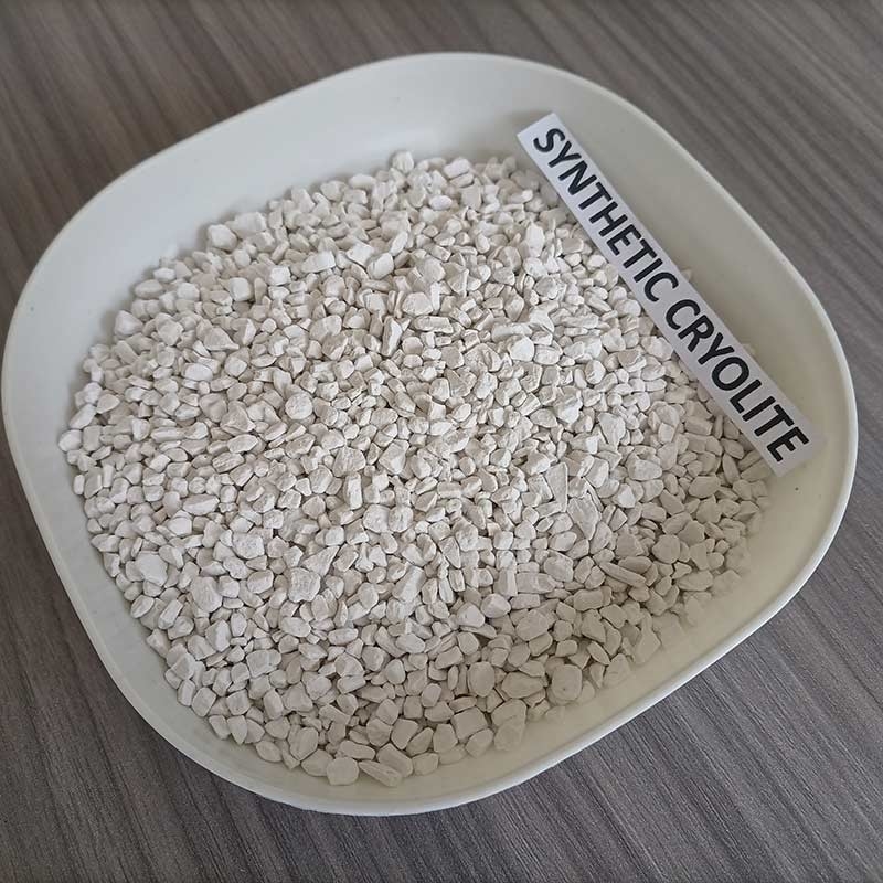 เครื่องปฏิกิริยาเกรด Cryolite สินทรประกอบ 99% Na3AIF6 สําหรับสารกําจัดสลัก, ใช้เป็นฟลัคซ์สําหรับอัลลูมิเนียม electrolysis
