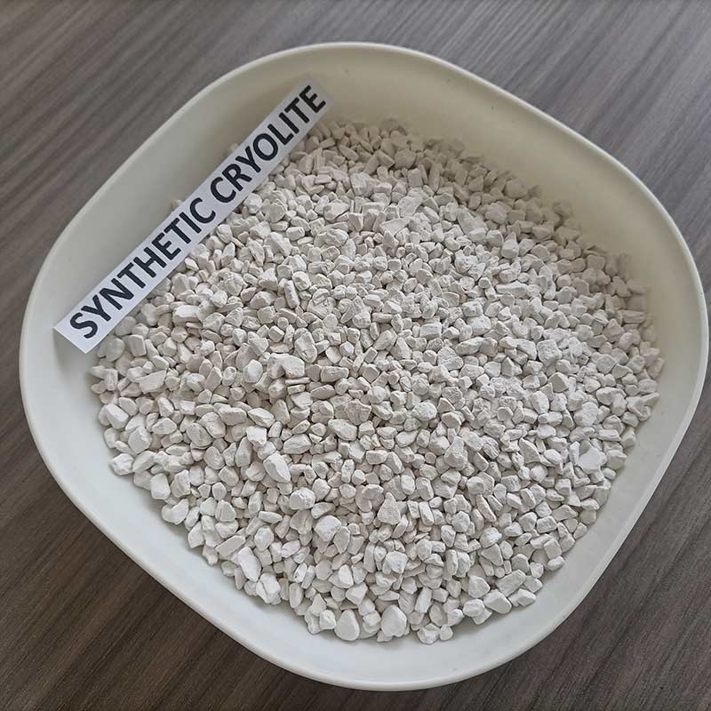 เครื่องปฏิกิริยาเกรด Cryolite สินทรประกอบ 99% Na3AIF6 สําหรับสารกําจัดสลัก, ใช้เป็นฟลัคซ์สําหรับอัลลูมิเนียม electrolysis