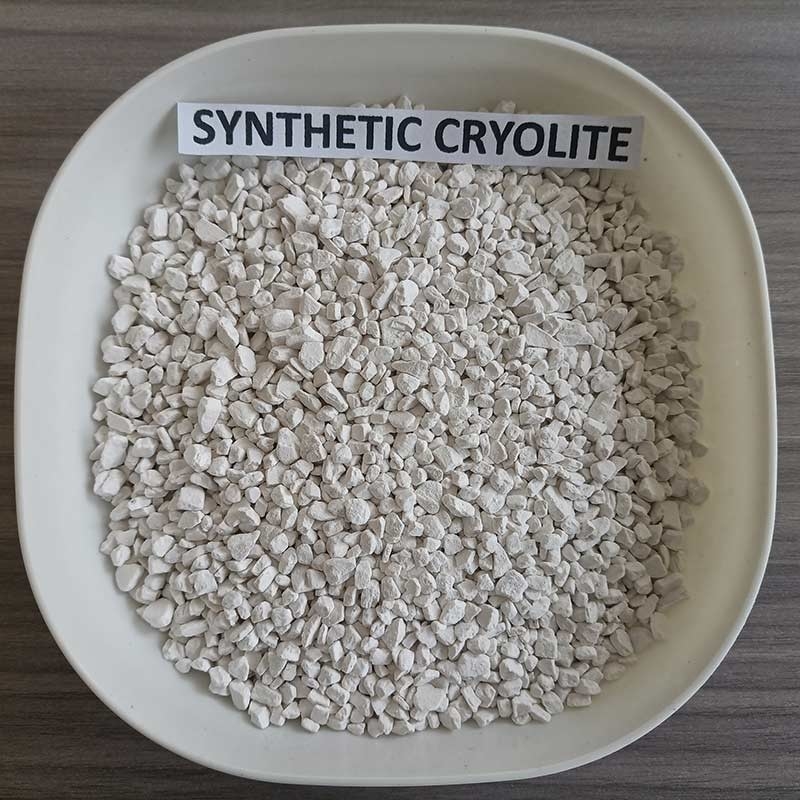 เครื่องปฏิกิริยาเกรด Cryolite สินทรประกอบ 99% Na3AIF6 สําหรับสารกําจัดสลัก, ใช้เป็นฟลัคซ์สําหรับอัลลูมิเนียม electrolysis