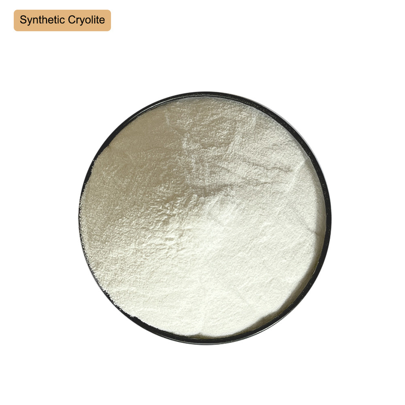 CAS15096-52-3 เกลือฟลูอเรกานิคฟลูอเรกานิคสีขาว Cryolite Synthetic Na3AlF6 สําหรับผลิตกระจก