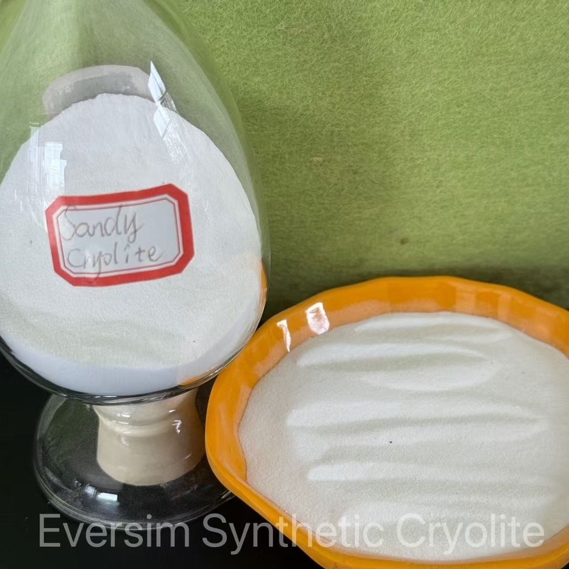 ผลิตภัณฑ์เคมี CAS15096-52-3 คริโอไลต์สังเคราะห์ Na3AlF6 สีขาวคล้ายทราย สำหรับอุตสาหกรรมเซรามิก