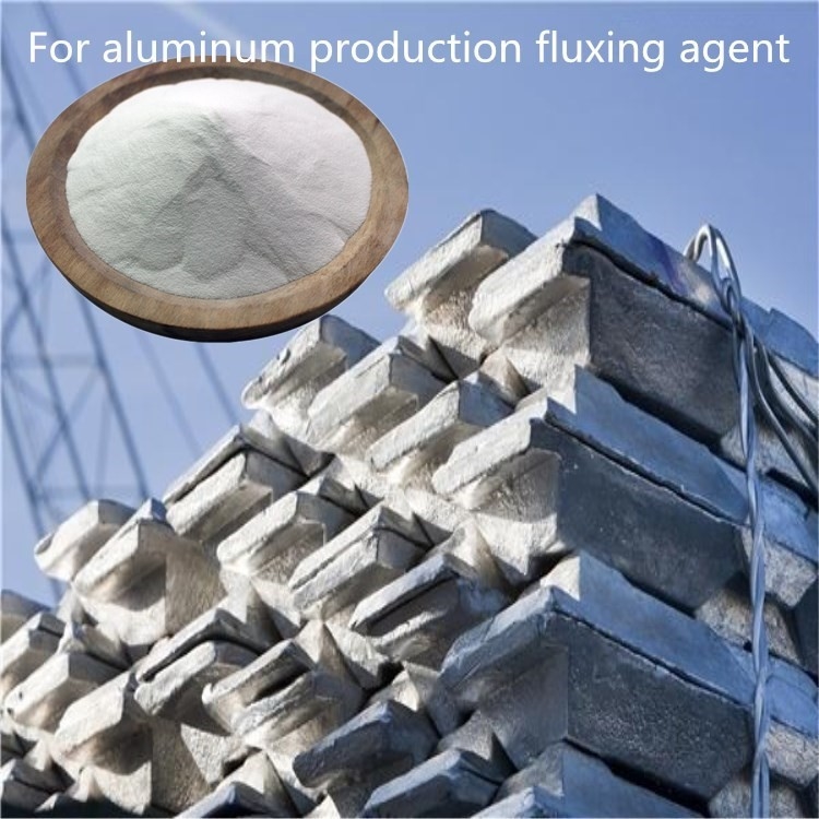 เม็ดทรายขาวสังเคราะห์ Cryolite สังเคราะห์ 1,000 เม็ดสำหรับการหล่ออลูมิเนียมเชื่อม Abrasive